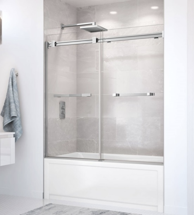 Maax Duel Sliding Barn Shower Door Designer Bath & Salem Plumbing Supply