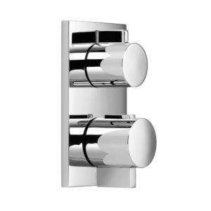 Dornbracht Concealed Thermostat With Three-way Volume Control in Polished Chrome